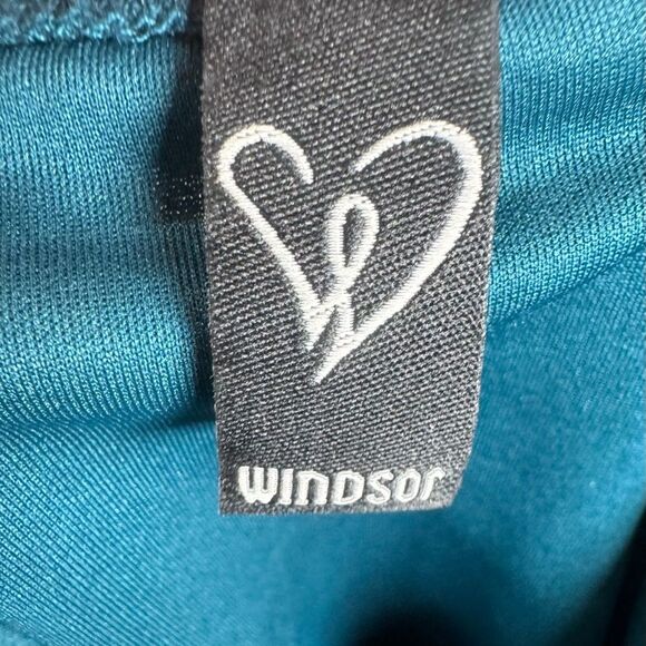 Windsor deep teal green pleated mini bodycon wrap dress size XS - Picture 6 of 8